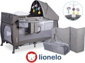 Lionelo Simon - Multifunctioneel reisbed - Geschikt voor 0-18 maanden - Grijs