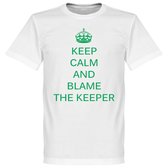 Keep Calm and Blame the Keeper T-Shirt - S