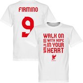 Liverpool Firmino Walk On T-Shirt - Wit - XXL