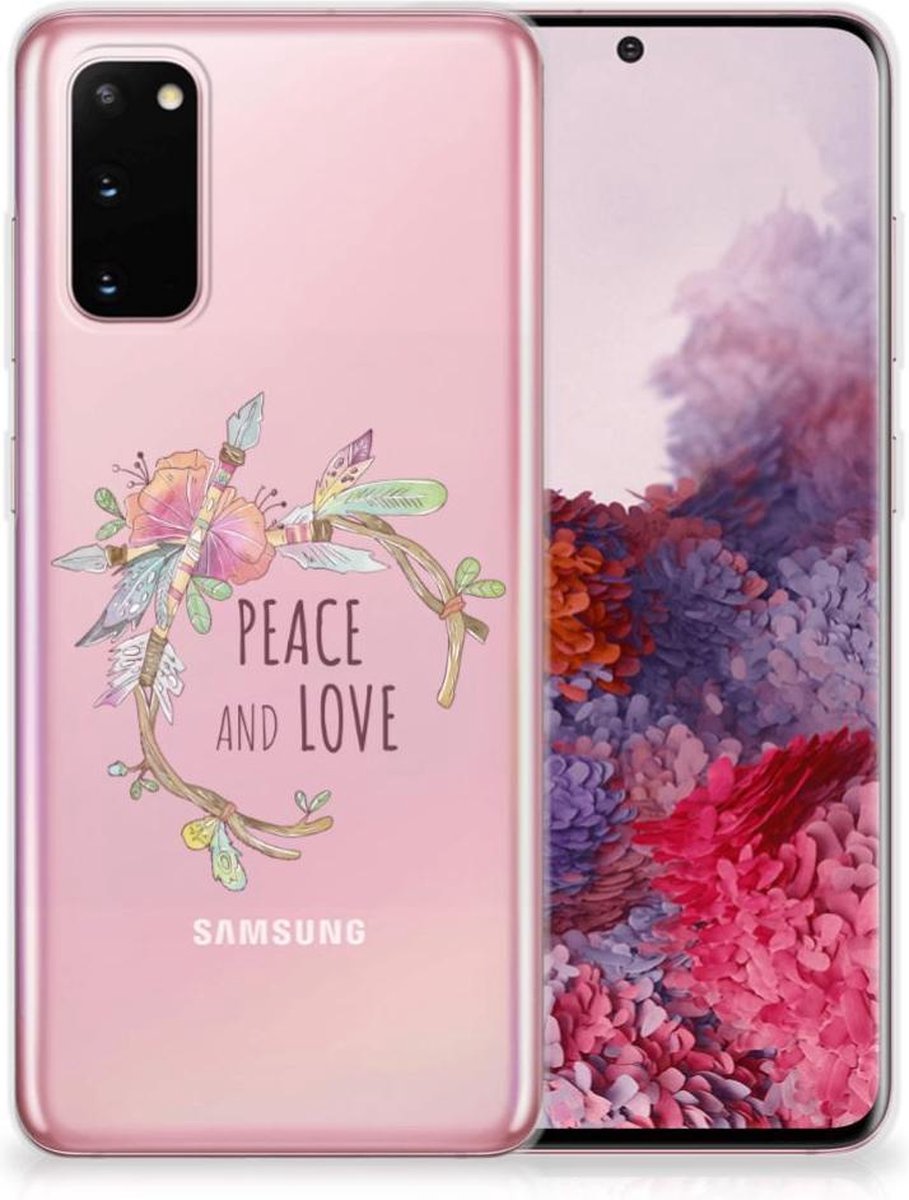 Samsung Galaxy S20 Telefoonhoesje met Naam Boho Text