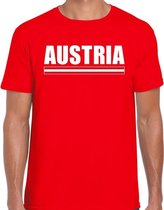 Austria / Oostenrijk supporter t-shirt rood voor heren XL