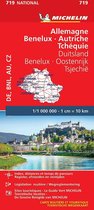 Nationale kaarten Michelin - Michelin Wegenkaart 719 Duits/Oost/Tsjech/BeNeLux