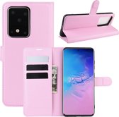Book Case - Samsung Galaxy S20 Ultra Hoesje - Pink