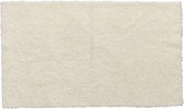 Lucy's Living Luxe badmat FUA White – 70 x 120 cm - beige – wit - rechthoek - badkamer mat - badmatten - badtextiel - wonen – accessoires