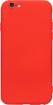 ADEL Premium Siliconen Back Cover Softcase Hoesje Geschikt voor iPhone 6/6S - Rood