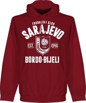 FK Sarajevo Established Hoodie - Bordeaux Rood - XXL