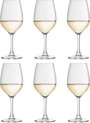 foto van Libbey Varna Wijnglazen Witte Wijn - 25 cl / 250 ml - 6 stuks - klassieke vorm - hoge kwaliteit