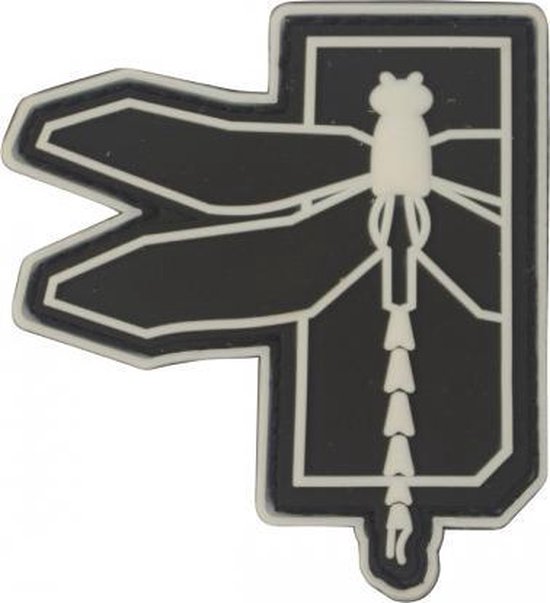 Haley Strategic Dragonfly zwarte PVC patch embleem met klittenband ...