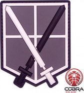 Shingeki No Kyojin Attack Titan Recon Corps Swords Manga patch embleem met velcro