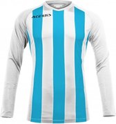 Acerbis Sports JOHAN STRIPED L/SL JERSEY WHITE/LIGHT BLUE M