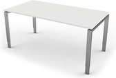 Eettafel Beta 160cm wit hoogte verstelbaar