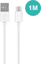 4 Stuks Sinji Micro-USB Oplaad en Data kabel – 1.8A Snellaad kabel – Flexibele Sterke Kabel - Oplaadsnoer Telefoon - Samsung Galaxy/Note - S4/S5/S6/S7 - Sony - OnePlus – Wit – 1 Me