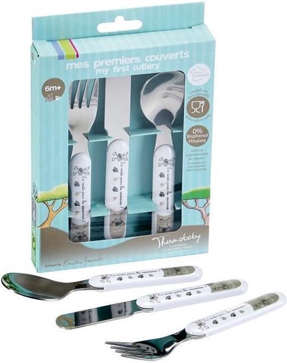 Goedkoopste THERMOBABY Bestekset van roestvrij staal - Savannah