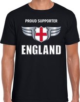 Proud supporter England / Engeland t-shirt zwart voor heren M