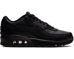 Nike Air Max 90 Leather - Dames Sneakers Schoenen All-Black CD6864-001 - Maat EU 35.5
