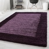 - Vloerkleed - Paars - 80 x 250