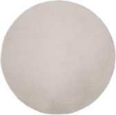 Tapijt 160 cm kunstkonijnenbont créme