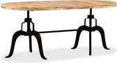Eettafel 180 cm massief mangohout en staal