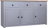 Dressoir Panama Range 135x40x80 cm massief grenenhout grijs