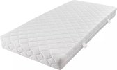 Matras met wasbare hoes - 100% polyester - Wit - 200 x 140 x 17 cm