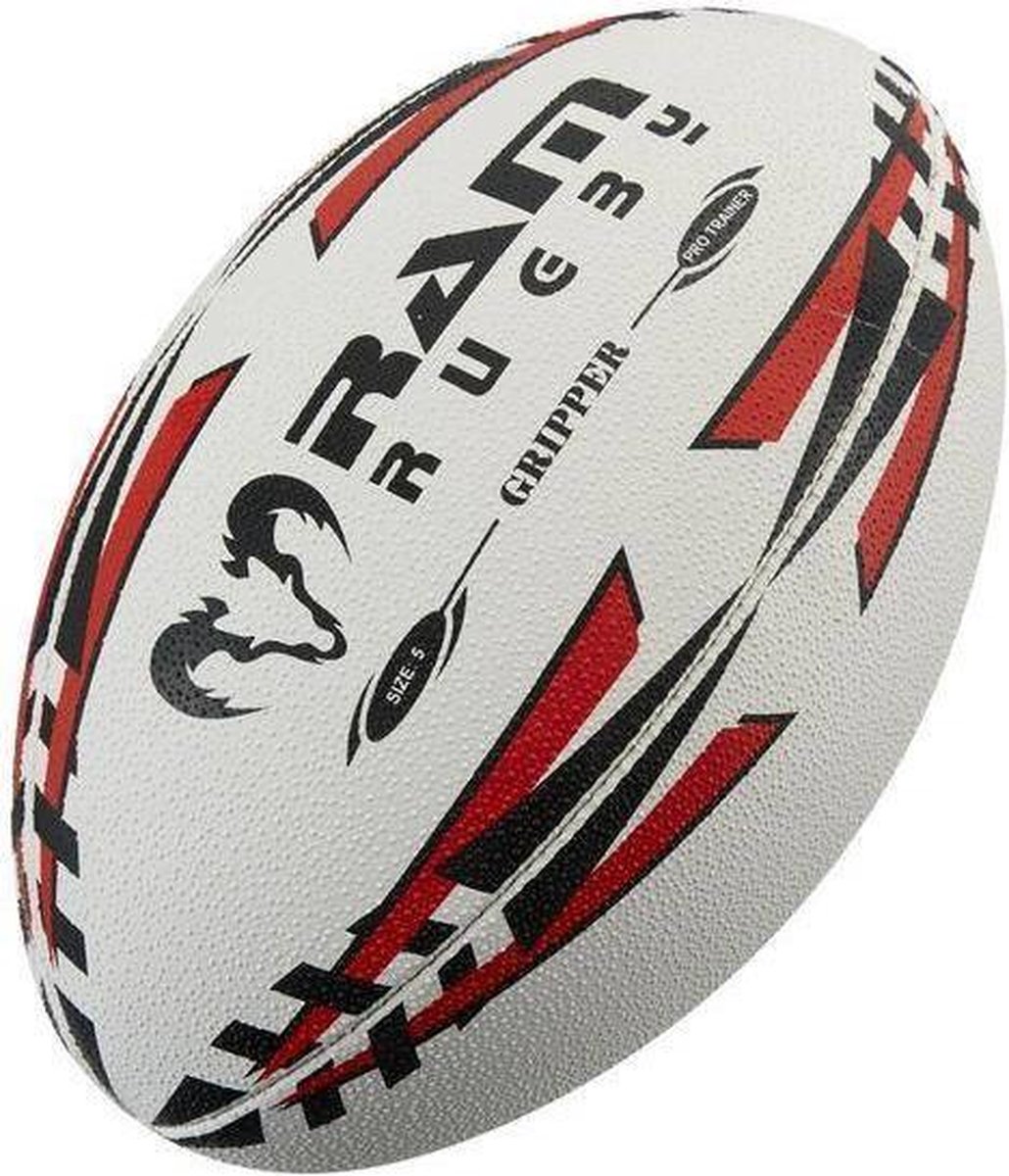 Gripper Pro rugbybal - Jeugd wedstrijdbal - 3D grip - Maat 4 - Fluor