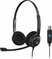 EPOS IMPACT SC 260 USB - Headset - stereo - op oor - met bekabeling - actieve geluidsdemping - USB 2.0 - zwart, zilver