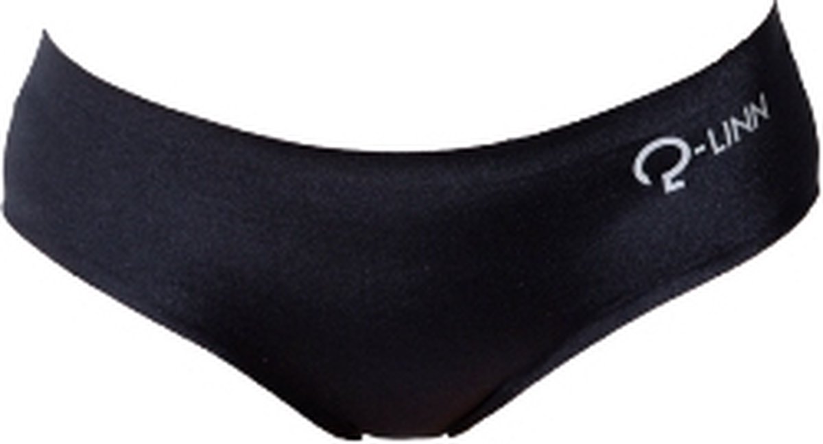 dames slip sport boxer, naadloos, black / zwart