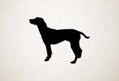 Silhouette hond - Finnish Hound - Finse hond - XS - 24x30cm - Zwart - wanddecoratie