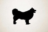 Silhouette hond - Swedish Lapphund - Zweedse Lappenhond - S - 44x60cm - Zwart - wanddecoratie