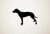 Silhouette hond - Austrian Black And Tan Hound - Oostenrijkse Black And Tan Hound - XS - 20x30cm - Zwart - wanddecoratie