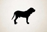 Silhouette hond - Fila Brasileiro - S - 43x60cm - Zwart - wanddecoratie