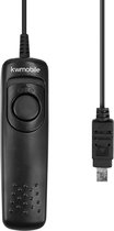 kwmobile afstandsbediening voor camera - Shutter release met kabel - MC-DC2 - Voor SLR en spiegelreflex camera's - Draadontspanner - Zwart
