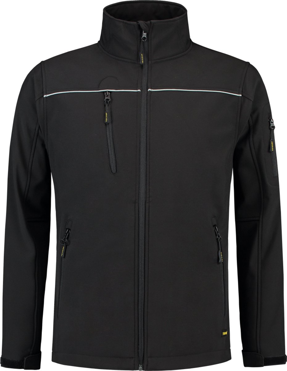 Tricorp soft shell jack - Workwear - 402006 - zwart - maat XS