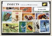 Insekten – Luxe postzegel pakket (A6 formaat) : collectie van 100 verschillende postzegels van insekten – kan als ansichtkaart in een A6 envelop - authentiek cadeau - kado tip - ge