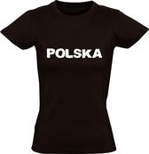 Polska Dames t-shirt |  Polen | Zwart