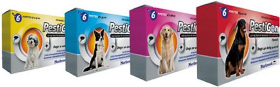 Pestigon 67 mg (2 t/m 10 kg) - 4 pipetten