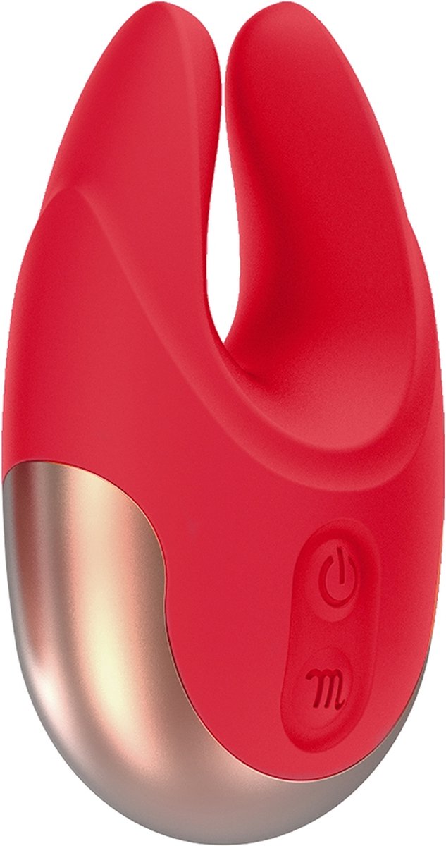 Elegance Lavish Oplaadbare Clitoris Stimulator met 2 Motoren - Rood