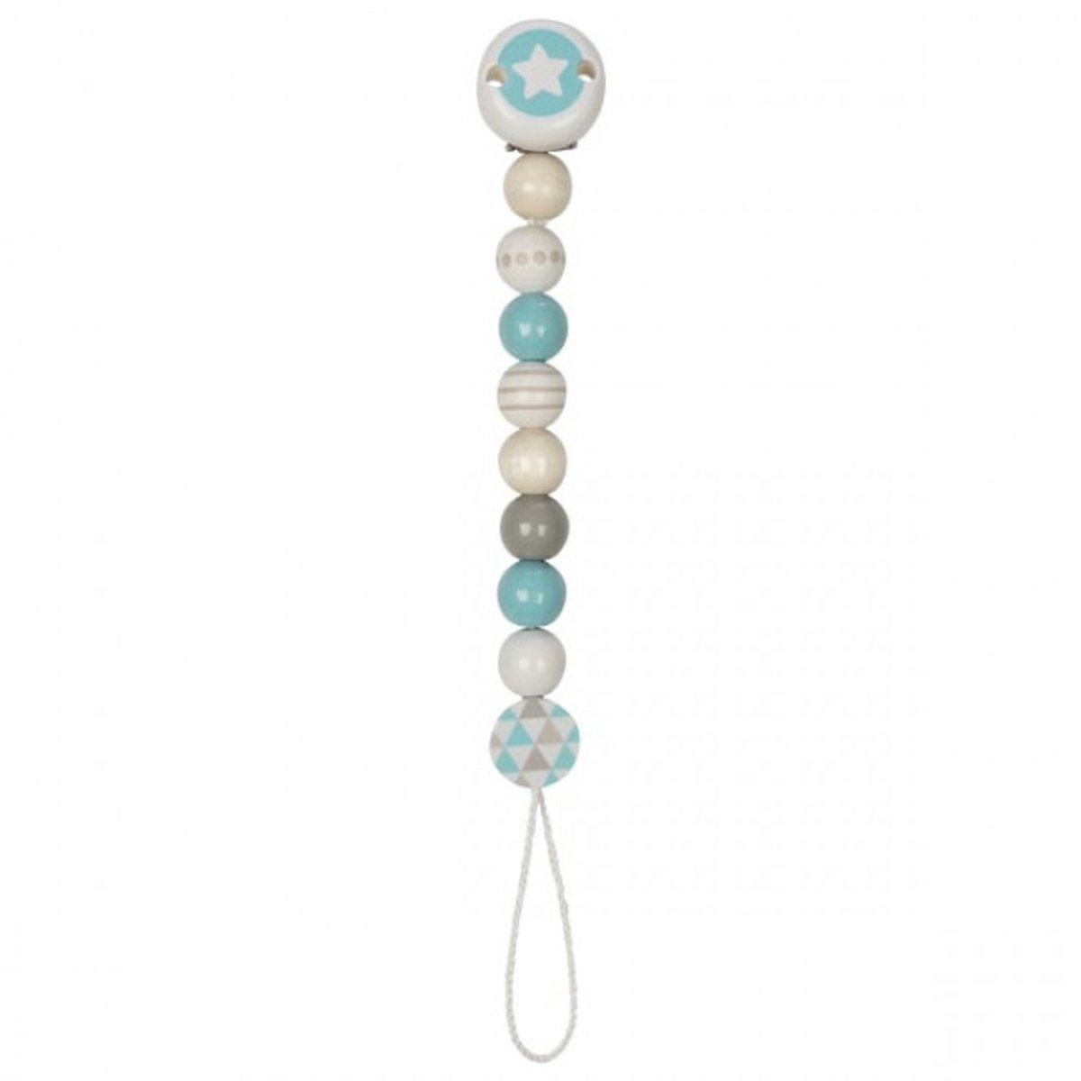 Heimess Soother chain star, turquoise,