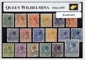 Koningin Wilhelmina 1924-1939 – Luxe postzegel pakket (A6 formaat) - collectie van verschillende postzegels van Koningin Wilhelmina – kan als ansichtkaart in een A6 envelop. Authentiek cadeau - kado - koningshuis - oranje - holland - nederland