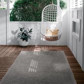 Tapis Ottowa - gris (intérieur et extérieur)-160 x 220 cm