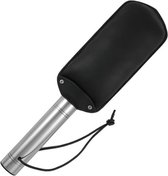 Metal Hard - Paddle - Roestvrij Staal Handvat en Lederen Paddle = Luxe en Kwaliteit - 45cm