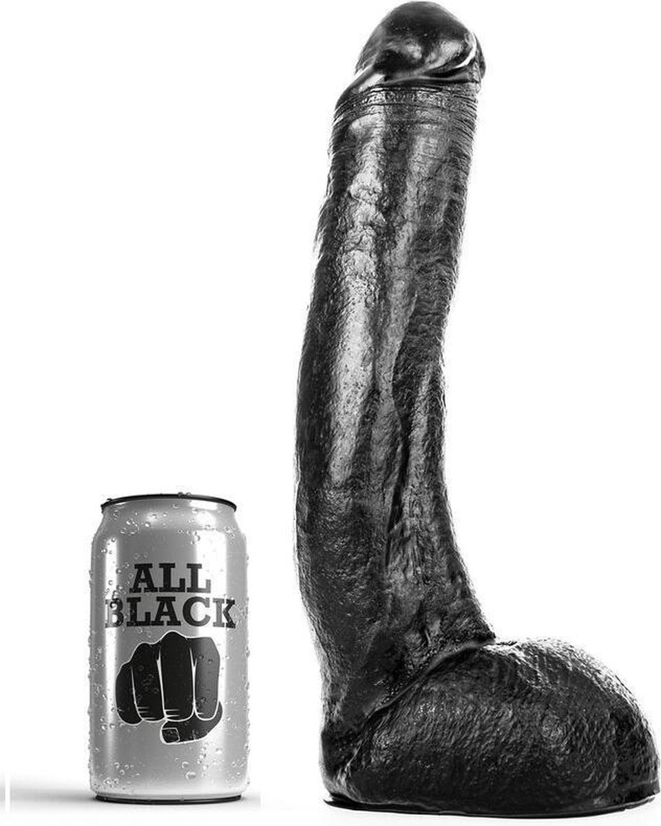 Goedkoopste All Black Anaal Dildo 29 cm - zwart
