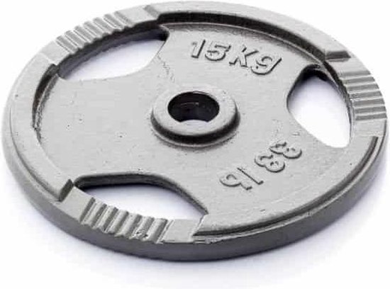Disques D'Haltères En Fonte AtHaus - Diamètre 30 Mm - Choix 1,25 Kg à 20 Kg