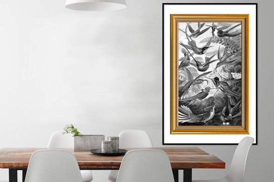Cadre photo avec affiche - Oeuvre d'art - Peintre - Cadres - Or - 80x120 cm - Cadre pour affiche