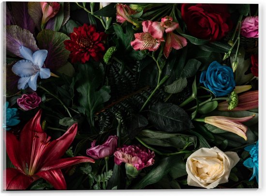 Acrylglas - Bloemen Tafel - 40x30cm Foto op Acrylglas (Met Ophangsysteem)