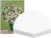Panorama Van Gogh Roses Geprint Op Hoge Kwaliteit Canvas En Dibond Aluminium Muurdecoratie "Framed Table" 21x30 cm Framed table