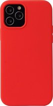 Apple iPhone 13 Pro Hoesje - Mobigear - Rubber Touch Serie - Hard Kunststof Backcover - Rood - Hoesje Geschikt Voor Apple iPhone 13 Pro