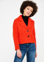 LOLALIZA Korte jas - Oranje - Maat XL