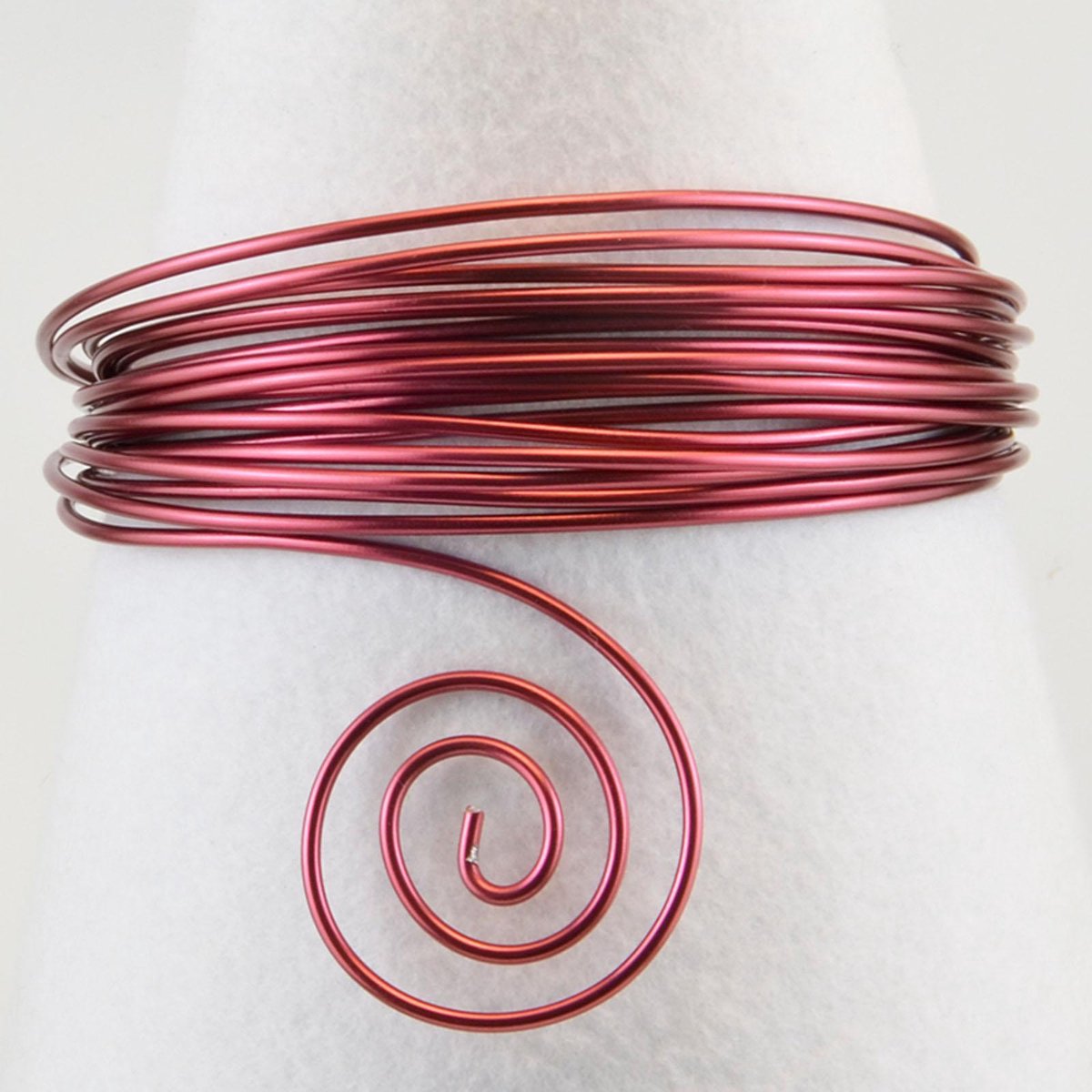 Vaessen Creative Aluminium Draad - 5mm - 10m - Donkerrood