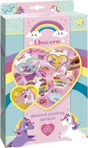 knutselset Unicorn Garland Diamond Painting 4-delig